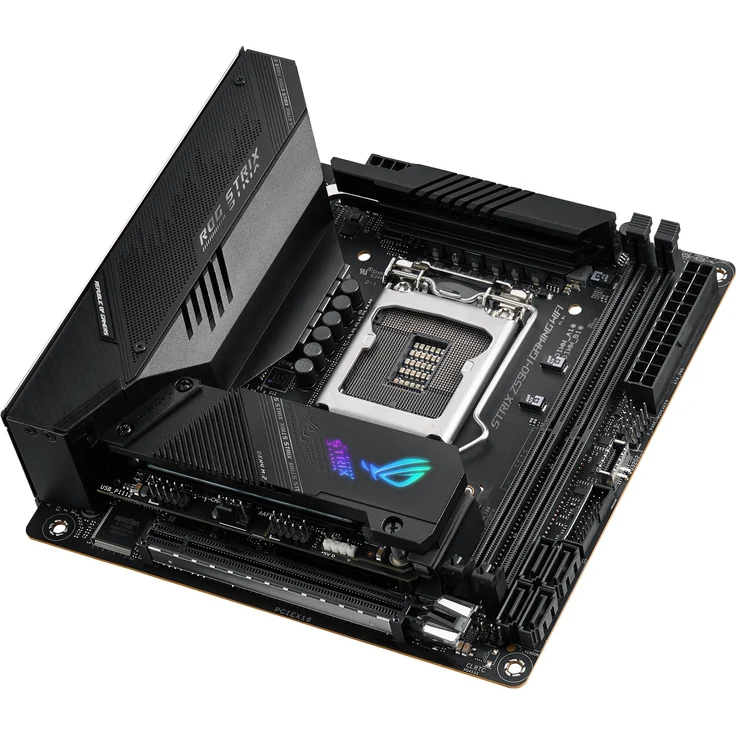 ASUS ROG STRIX Z590-I GAMING WIFI - Mini-ITX, Intel Z590, LGA 1200 (Sockel H5), Dual-channel DDR4-SDRAM (90MB1680-M0EAY0) – Bild 7