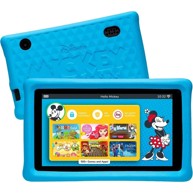 Pebble Gear Disney Mickey and Friends Kids Tablet SD-Auflösung 7 Zoll, WLAN-Tablet, Quad-Core, 1 GB RAM, 16 GB Speicher, Android, Blau (PG912689) – Bild 4