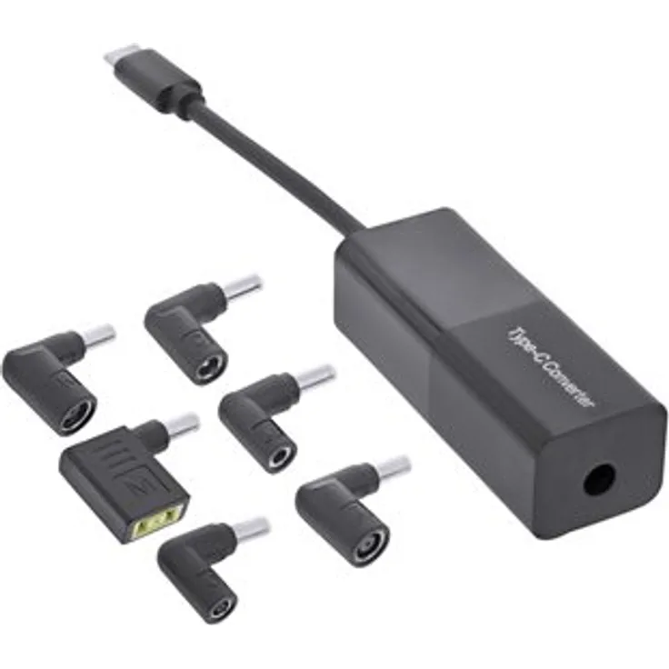 InLine Notebook Netzteil zu USB Typ-C 7-in-1 Lade-Set (26679)