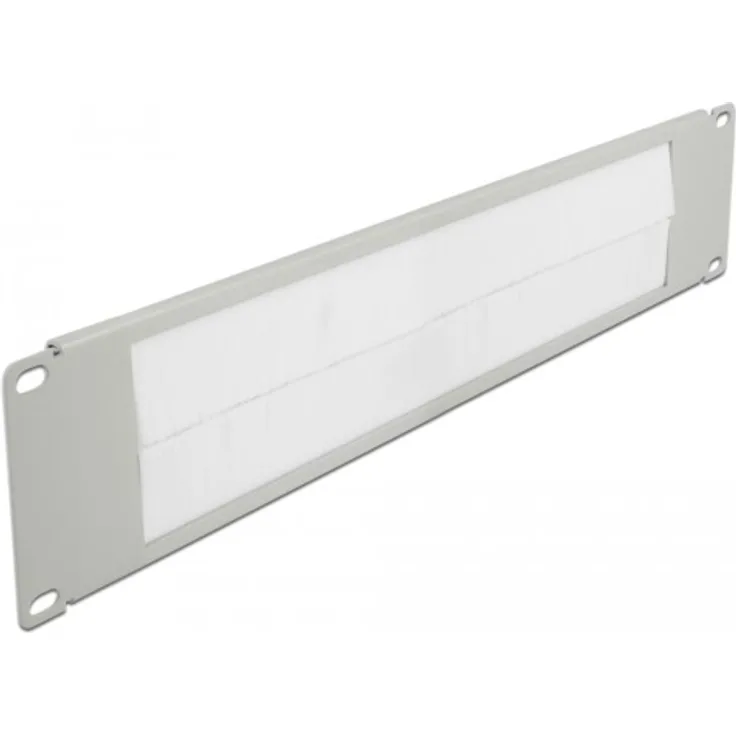 Delock 19 Kabelmanagement Buerstenleiste 2 HE grau