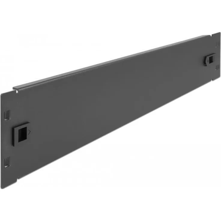 Delock 19 Netzwerkschrank Blindabdeckung werkzeugfrei 2 HE schwarz (66579)