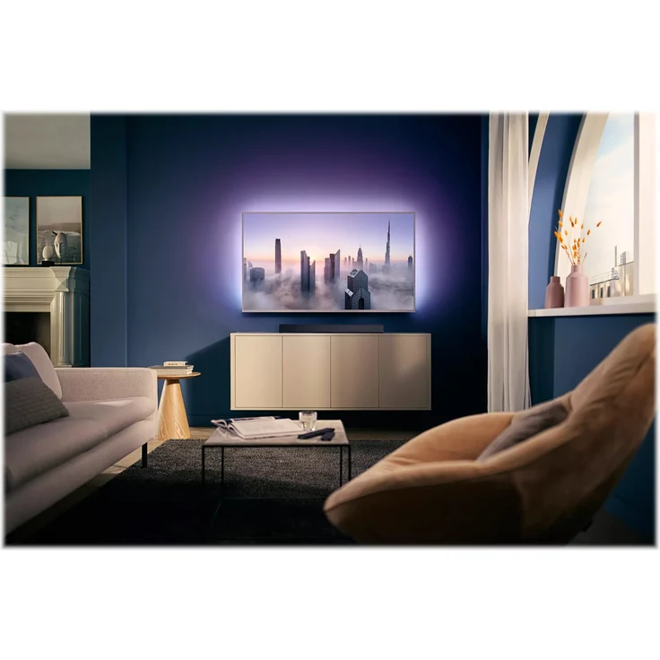 Philips TAB8205/10 2.1 Soundbar mit Subwoofer, Google Assistant, Amazon Alexa, kabellos/kabelgebunden, geeignet für TV, schwarz – Bild 10