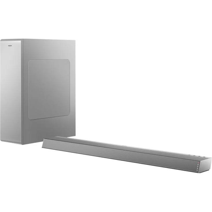 Philips Soundbar TAB6405/10 2.1 Soundbar mit Subwoofer, kabellos, geeignet für TV, silber – Bild 7