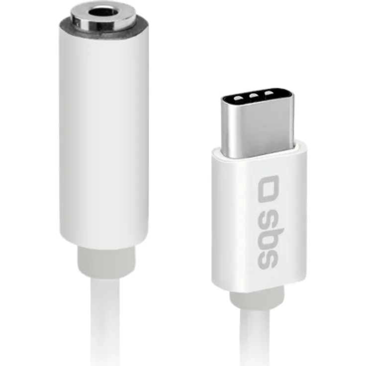 USB Typ C zu 3,5 mm Klinke Adapter weiß
