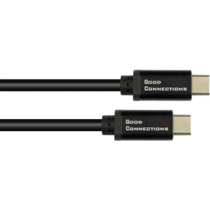 USB-C SmartFLEX Lade- und Datenkabel mit Power Delivery (PD3) 100W, USB 2.0, 5A E-Marker, schwarz