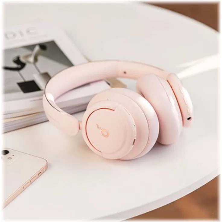 Anker Soundcore Life Q30, Sakura rosa Over-Ear-Kopfhörer mit Bluetooth, Mikrofon, Noise Cancelling, rosa – Bild 8