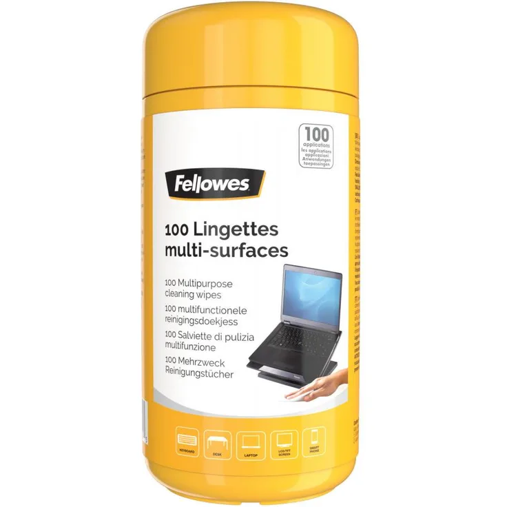 100 Fellowes Mehrzweck Reinigungstücher