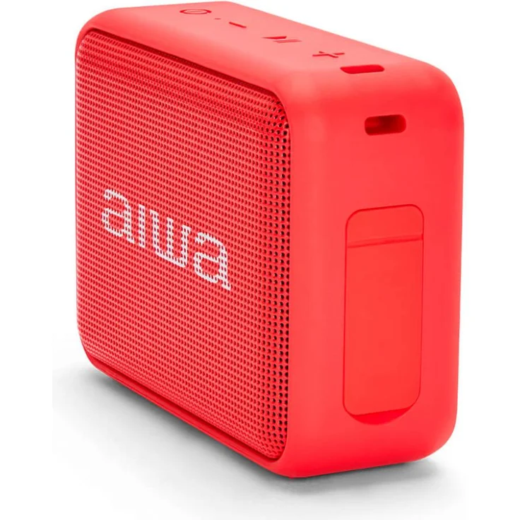 Aiwa BS-200RD rot Bluetooth Lautsprecher TWS FM Radio IPX6 Bassbox 6W RMS – Bild 7