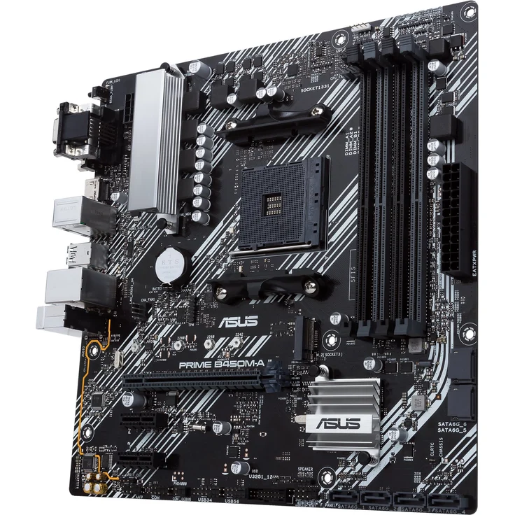 ASUS PRIME B450M-A II - micro ATX, AMD B450, Sockel AM4, Dual-channel DDR4 (90MB15Z0-M0EAY0) – Bild 5