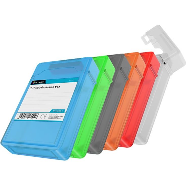 Schutzgehäuse Set IcyBox Set, 6 Stück für 3,5'' Festplatten – Bild 2