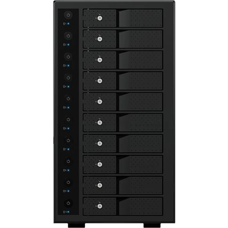 ICY Box Gehäuse.ext.SATA 3.5 Zoll10x -USB 3.1 Typ-C Black IB-3810-C31. – Bild 6