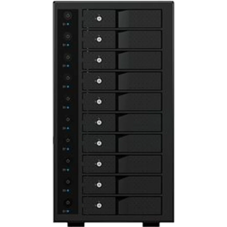 ICY Box Gehäuse.ext.SATA 3.5 Zoll10x -USB 3.1 Typ-C Black IB-3810-C31. – Bild 9