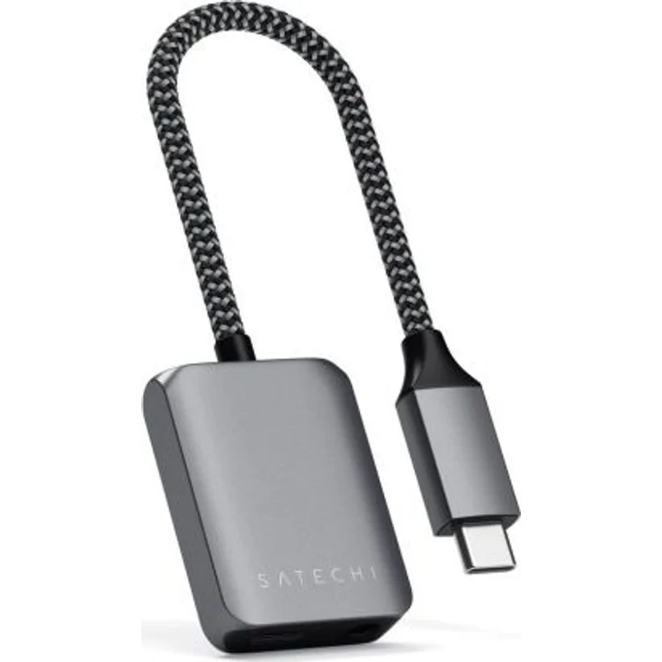 Satechi USB-C to 3.5mm Audio & PD Adapter space gray – Bild 2