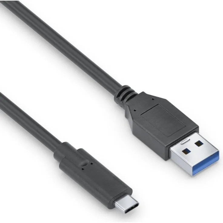 PureLink - USB-C auf USB-A Kabel - 3.1 Gen 2, 3A, 10G - iSerie - schwarz - 1,00m
