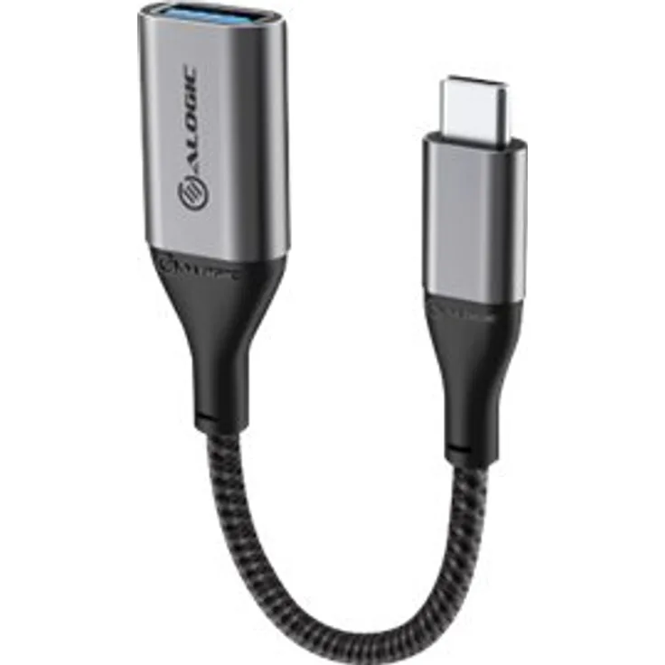 Alogic Adapter Ultra USB 3.1 USB-C to USB-A 15cm silber