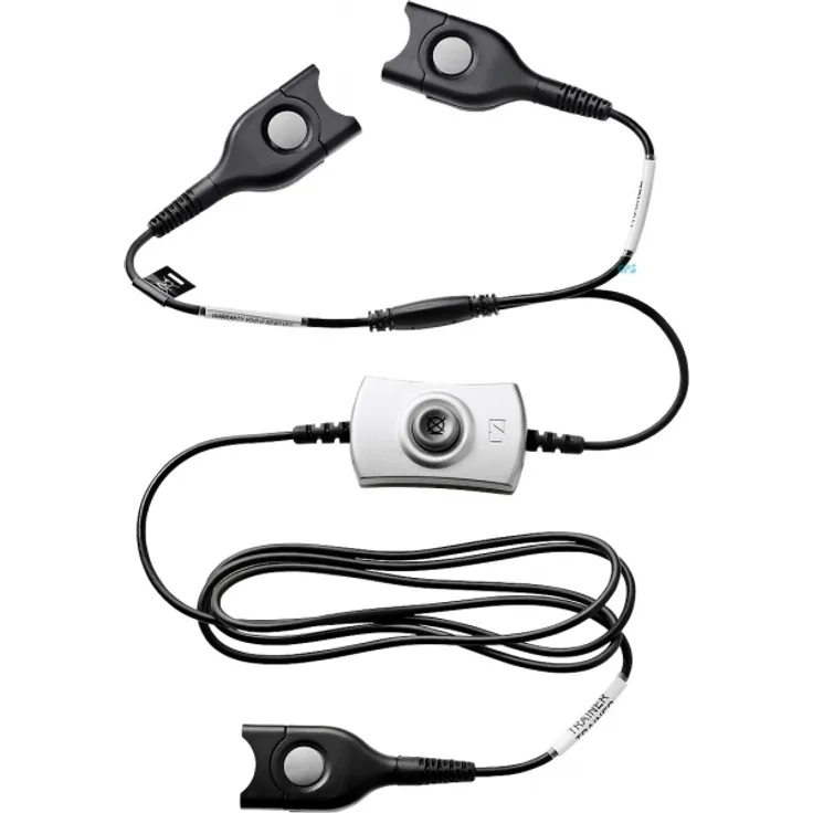 EPOS SENNHEISER ATC 2 Schulungskabel 2x EasyDisconnect auf EasyDisconnect Mute Schalter fr Trainer 1x hren-sprechen 1x ED Mute