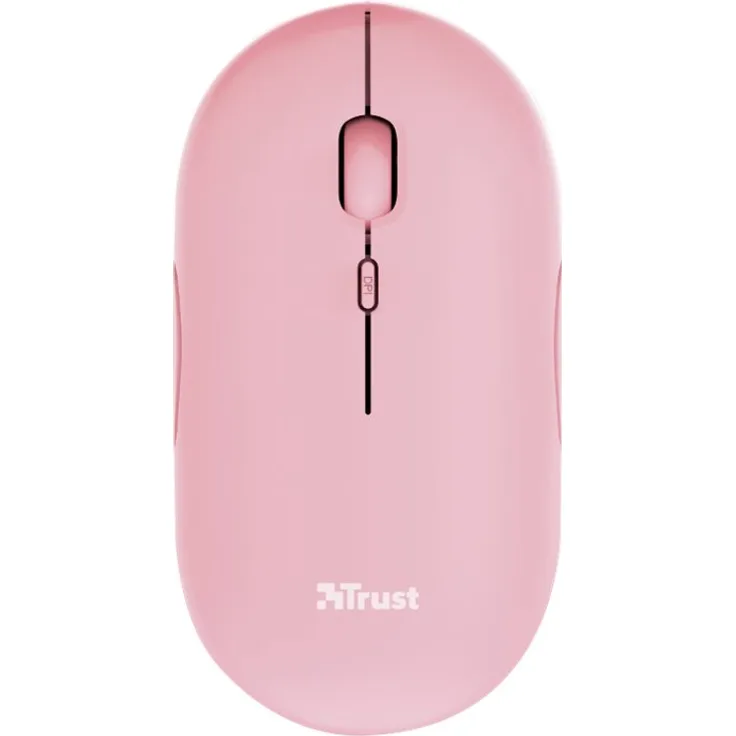 Trust Puck Wireless Mouse rosa, USB-Bluetooth (24125)