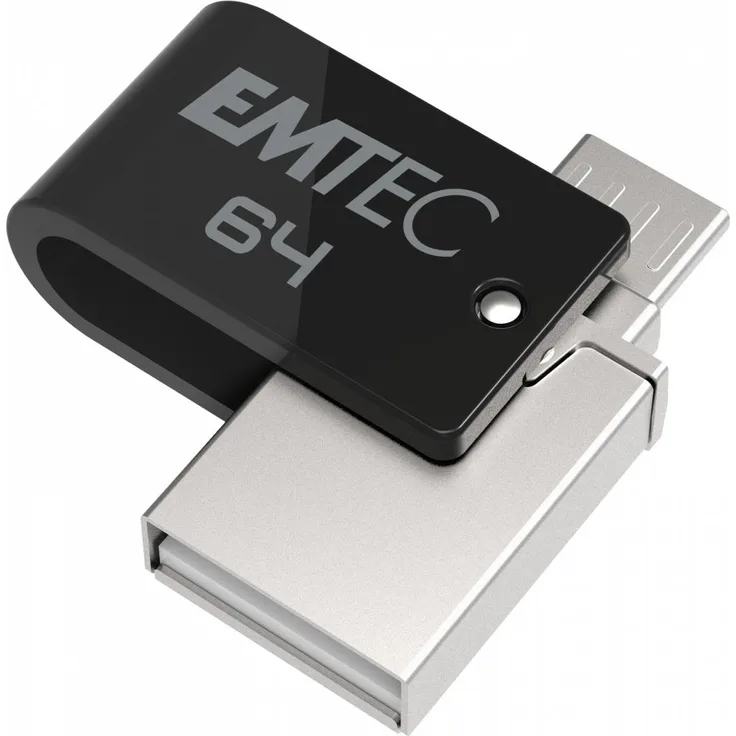 Emtec Dual USB2.0 micro-USB T260 64GB (ECMMD64GT262B)