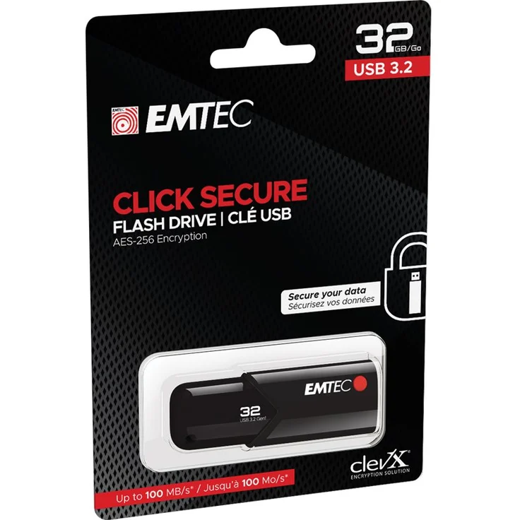 EMTEC USB-Stick 32GB B120 USB 3.2 Click Secure – Bild 6