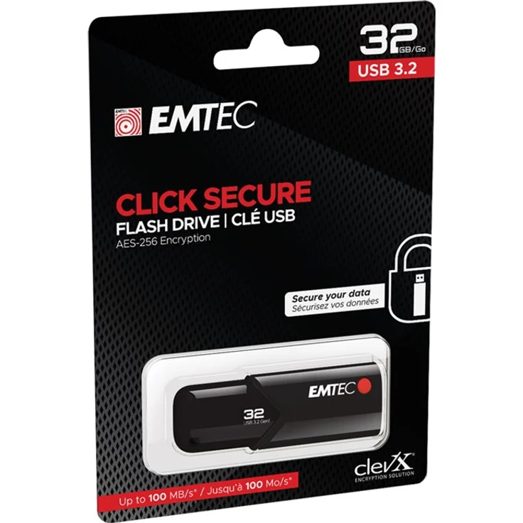 EMTEC USB-Stick 32GB B120 USB 3.2 Click Secure – Bild 9