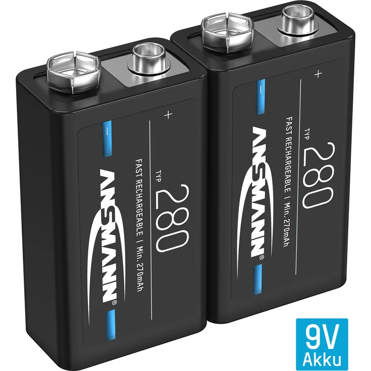 Ansmann 280MAH PP3 6LR61 1325-0001 2PACK – Bild 1