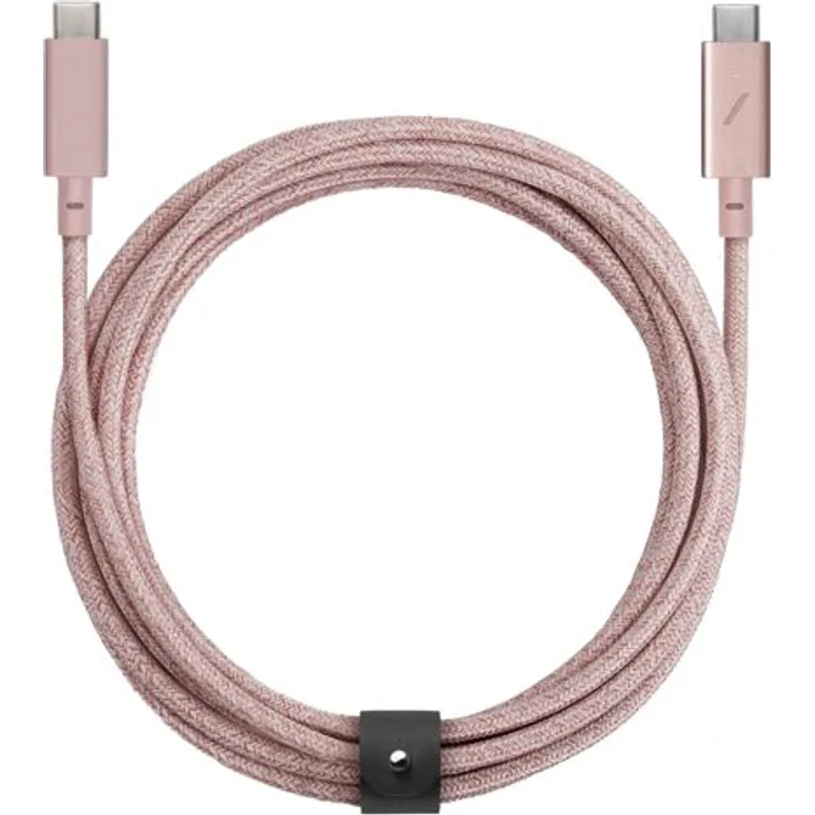 Native Union Belt Cable USB-C auf USB-C Pro - 2,4m - Rose