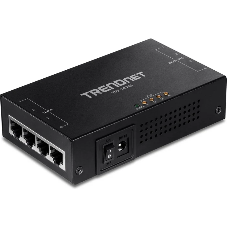 TRENDnet TPE-147GI 65W PoE+ Injektor 4-Port Gigabit - Preisvergleich – Bild 4
