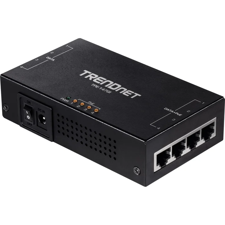TRENDnet TPE-147GI 65W PoE+ Injektor 4-Port Gigabit - Preisvergleich – Bild 2