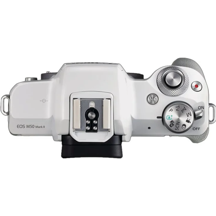 Canon EOS M50 Mark II Systemkamera weiß inkl. EF-M 15-45mm f3,5-6,3 IS STM – Bild 3