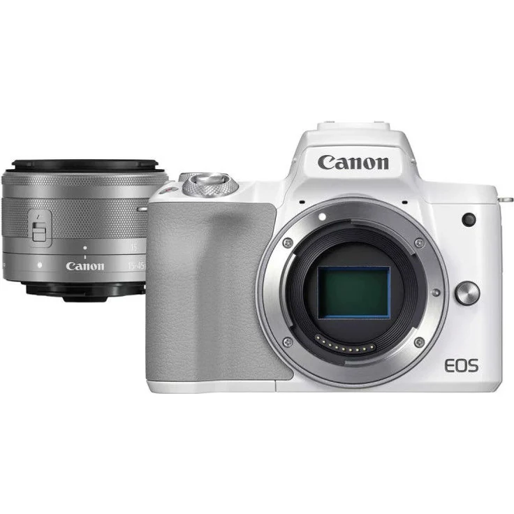 Canon EOS M50 Mark II Systemkamera weiß inkl. EF-M 15-45mm f3,5-6,3 IS STM – Bild 5