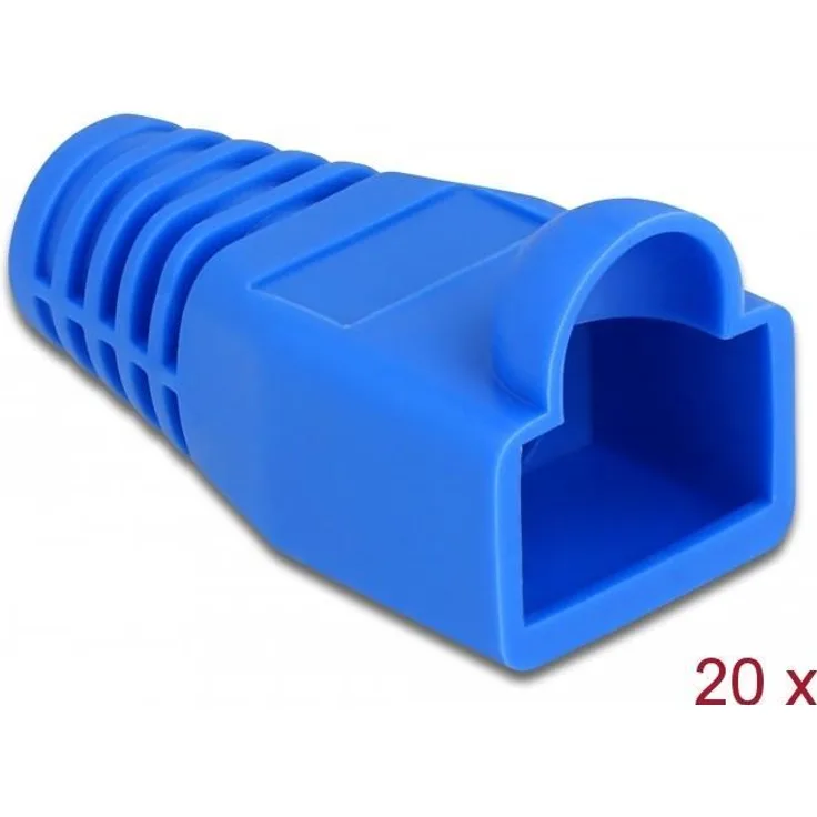 Delock Knickschutztülle für RJ45 Stecker blau 20 Stück (86728)