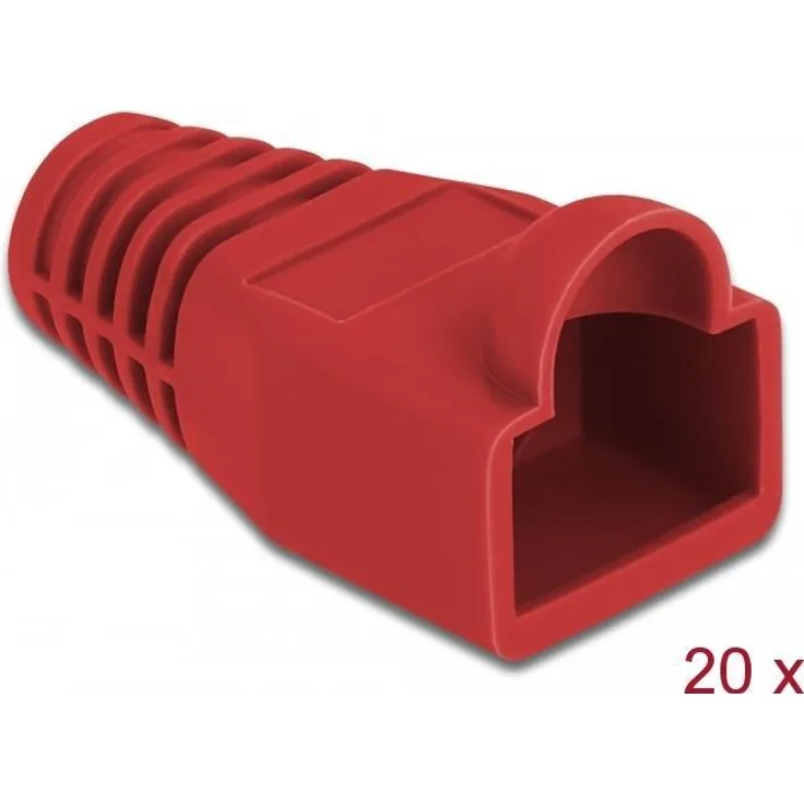 Delock Knickschutztülle für RJ45 Stecker rot 20 Stück (86725)