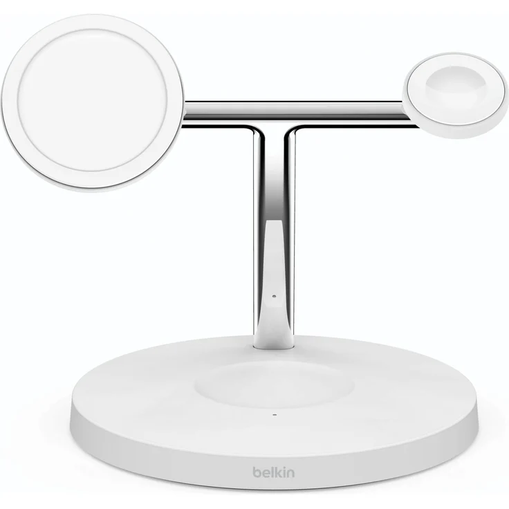 Belkin BoostCharge PRO drahtloses 3-in-1-Ladegerät mit MagSafe für iPhone 14, 13, 12 + Apple Watch + AirPods (lädt iPhone 14-Modelle magnetisch mit bis zu 15 W auf), weiß (WIZ009vfWH) – Bild 10