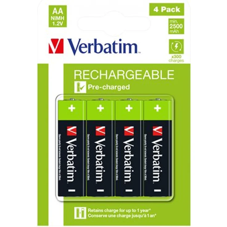 Verbatim Alkaline 2500MAH AA 49517 4P – Bild 7