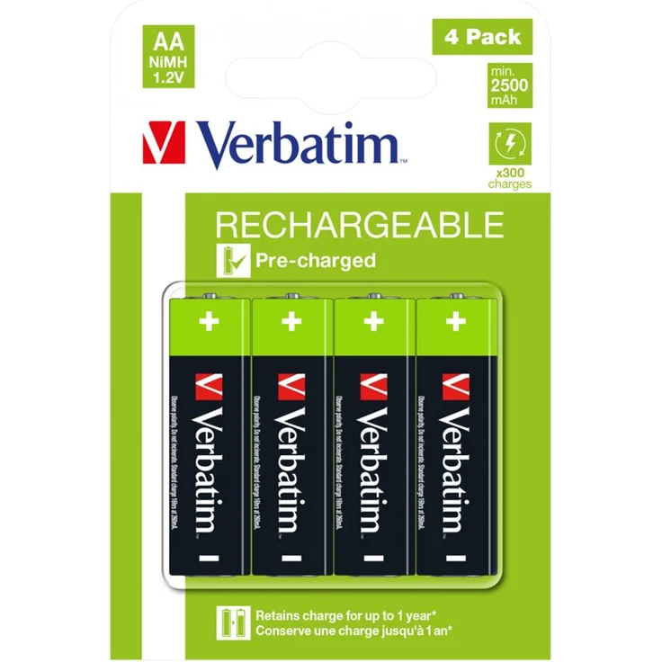 Verbatim Alkaline 2500MAH AA 49517 4P – Bild 6