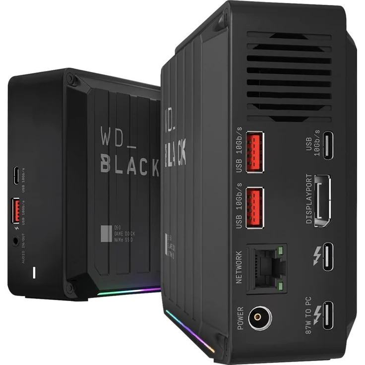 WD Black D50 Game Dock 1TB Thunderbolt3 GB Ethernet USB3.2 NVMe SSD – Bild 5