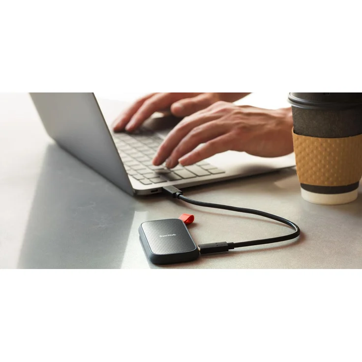 SanDisk Portable - Solid-State-Disk - 480 GB - extern (tragbar) - USB 3.2 (SDSSDE30-480G-G25) – Bild 7