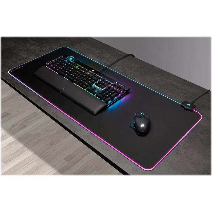 Corsair MM700 RGB Gaming-Mauspad, schwarz – Bild 3