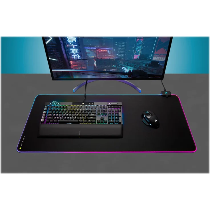 Corsair MM700 RGB Gaming-Mauspad, schwarz – Bild 6