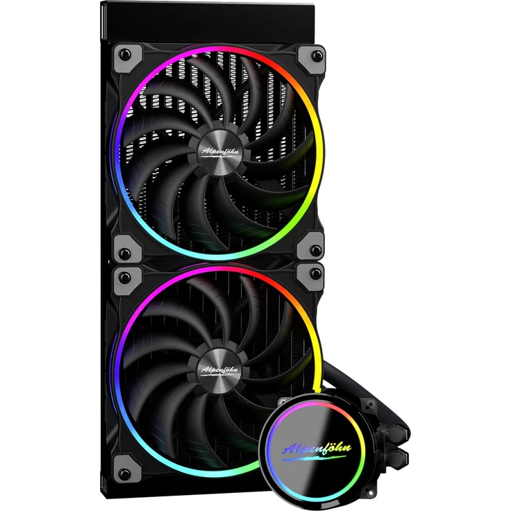 Alpenföhn Gletscherwasser 280 AiO-Wasserkühlung RGB, schwarz – Bild 3
