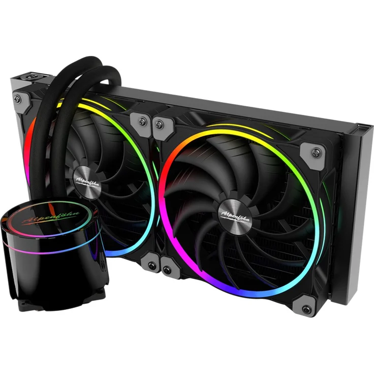 Alpenföhn Gletscherwasser 280 AiO-Wasserkühlung RGB, schwarz – Bild 5