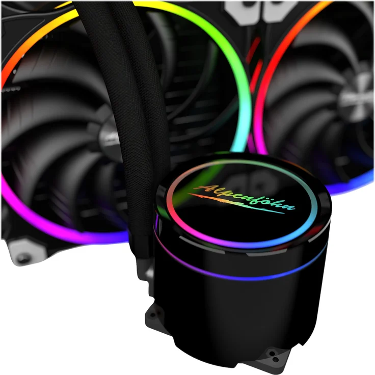 Alpenföhn Gletscherwasser 280 AiO-Wasserkühlung RGB, schwarz – Bild 10