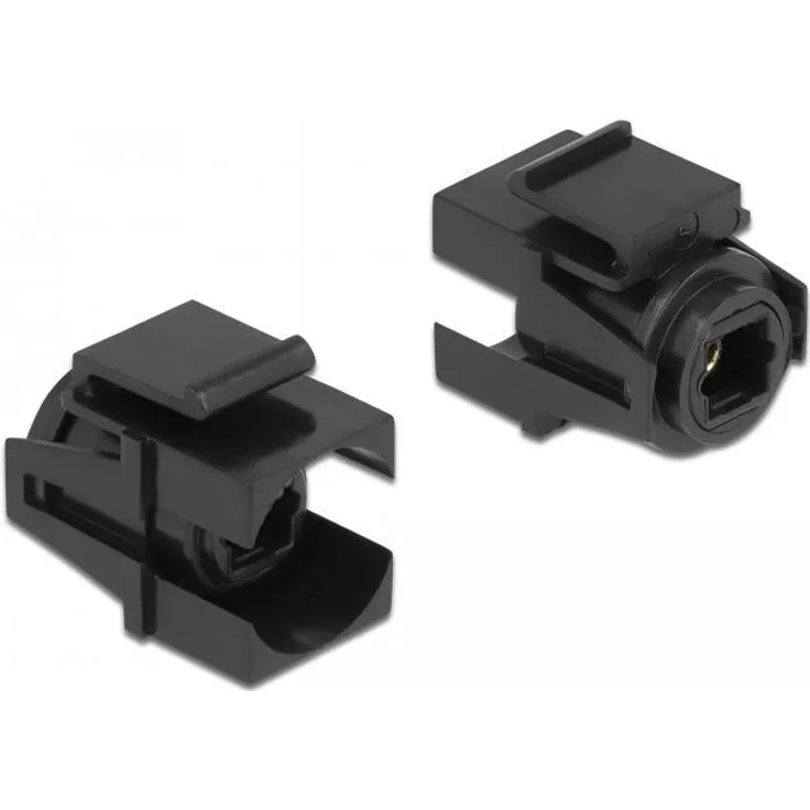 Delock Keystone Modul TOSLINK Buchse > TOSLINK Buchse schwarz (86868)