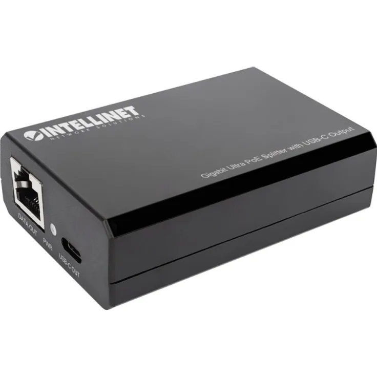 INTELLINET Gigabit Ultra PoE-Splitter mit USB-C-Ausgang 45W