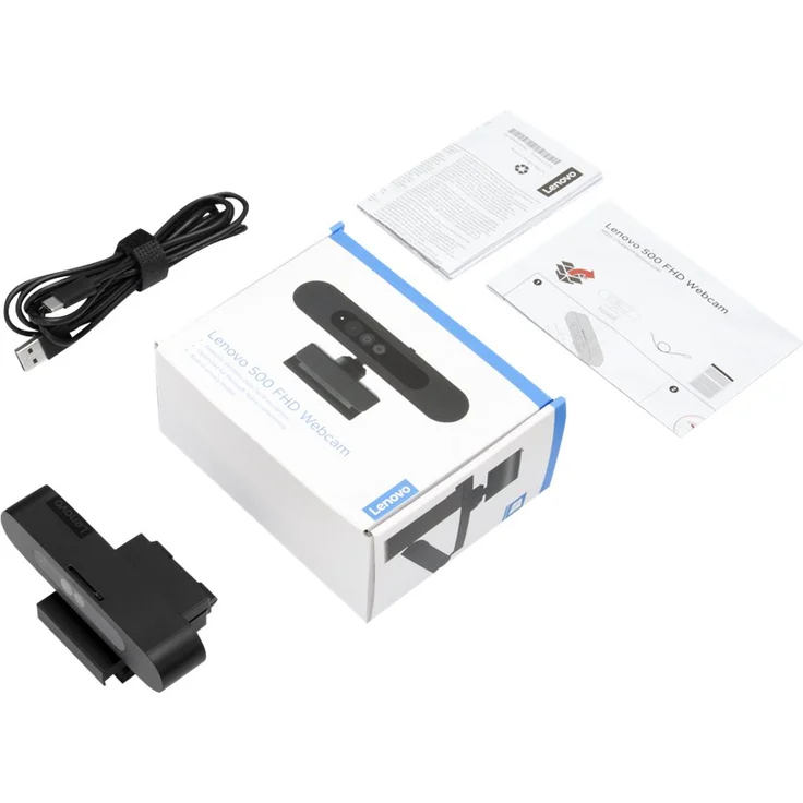 Lenovo 500 FHD Webcam 1920 x 1080 Pixel USB-C Schwarz (4XC0V13599) – Bild 7