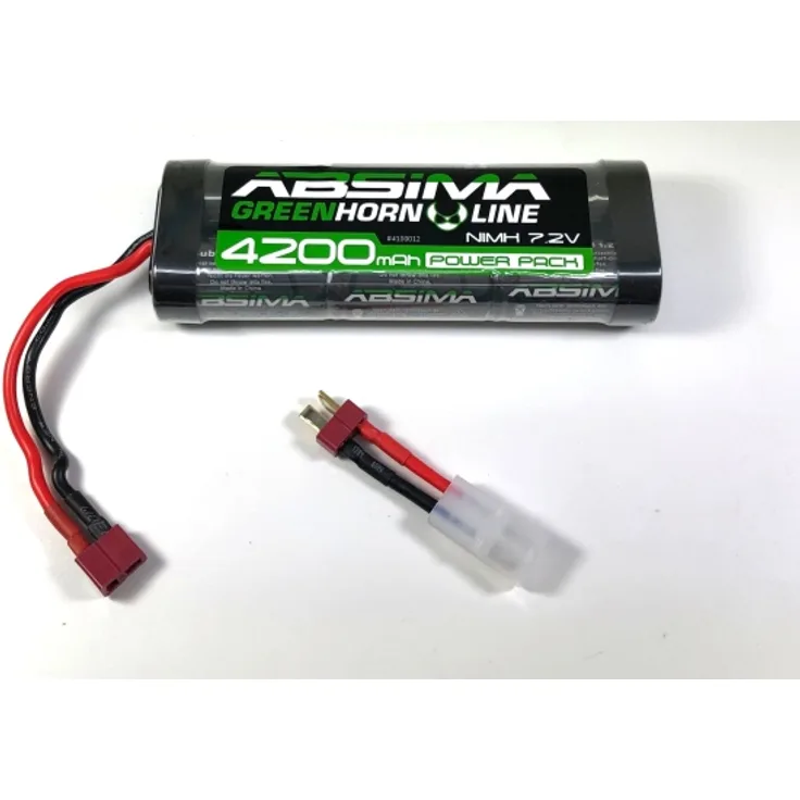 Greenhorn NiMH Stick Pack 7.2V 4200 (T-Plug + Tamiya Adapter)