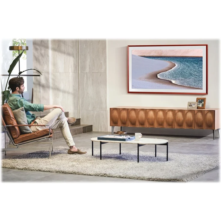 Samsung GQ65LS03AAU The Frame (2021) 163 cm (65 Zoll) QLED Smart TV (Ultra HD, HDR, Edge LED) HD-Triple-Tuner (Sat, Antenne, Kabel) Modelljahr 2021 Energieklasse G (DE-Modell) – Bild 7