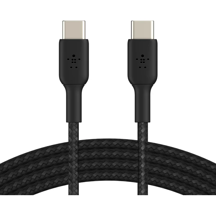 BELKIN USB-C-USB-C CABLE 1 m, Braided USB-C to USB-C, Black (CAB004BT1MBK) – Bild 7