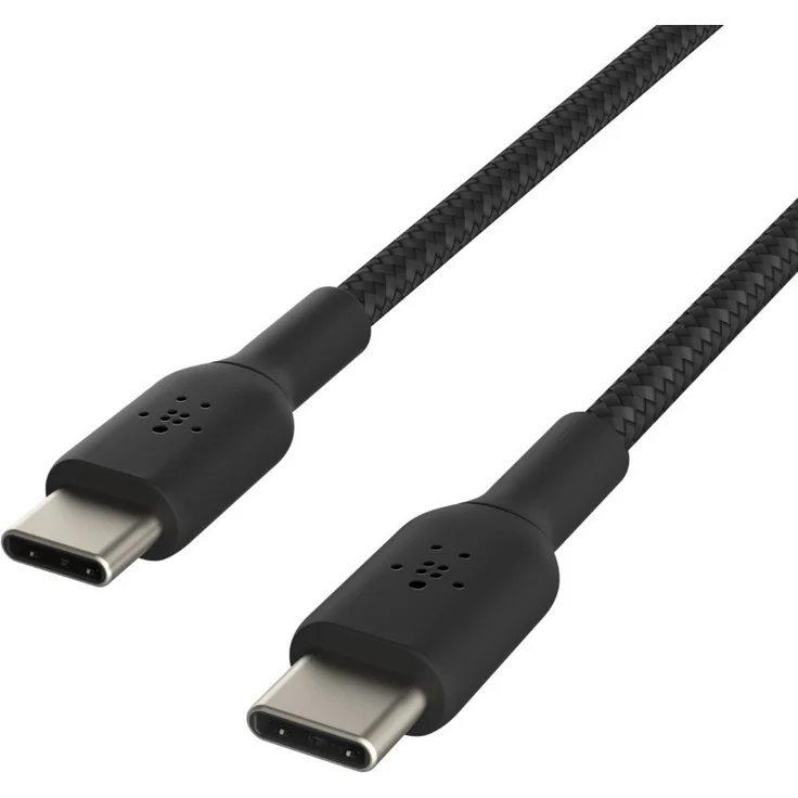 BELKIN USB-C-USB-C CABLE 1 m, Braided USB-C to USB-C, Black (CAB004BT1MBK) – Bild 5