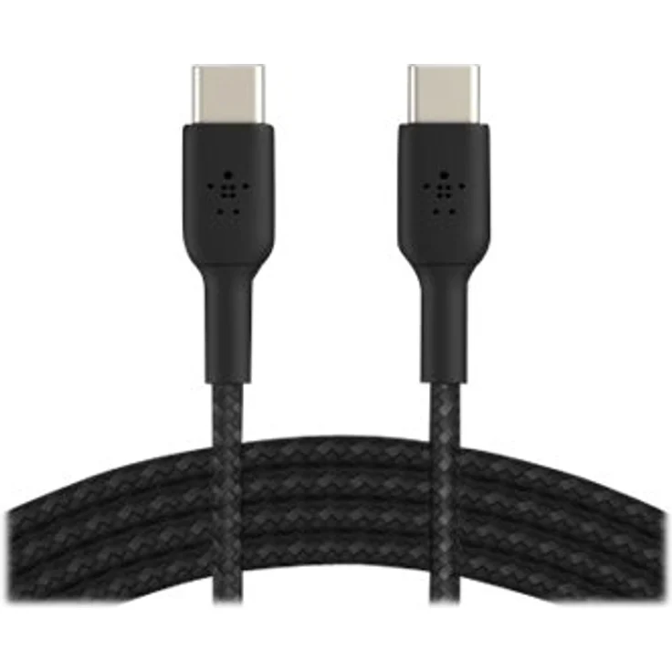 BELKIN USB-C-USB-C CABLE 1 m, Braided USB-C to USB-C, Black (CAB004BT1MBK) – Bild 8